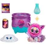 TM Toys Magic Mixies – magiczny kociołek „Księżyc niespodzianki” z pluszową zabawką, różowy5