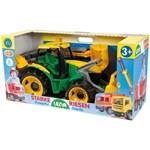 Lena 2080 Traktor se lžící a bagrem zeleno žlutý 107 cm1