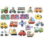 Vilac Dřevěné magnetky doprava 20 ks1