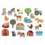 Vilac Dřevěné magnetky farma 20 ks2