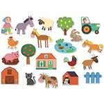 Vilac Dřevěné magnetky farma 20 ks1