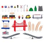 Tor kolejowy z silnikiem elektrycznym i mostem, 80 sztuk 2