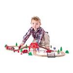 Tor kolejowy z lokomotywą elektryczną i strażakami, 60 szt.3